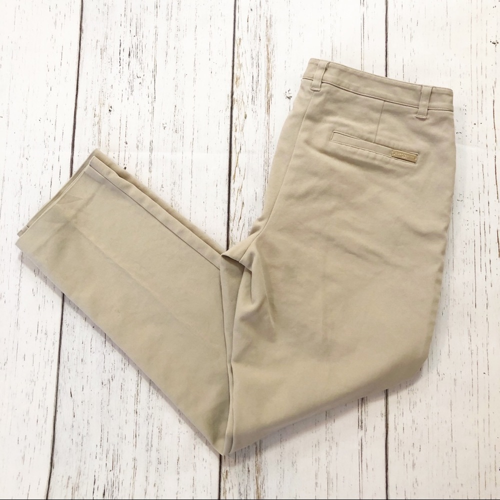 Karl Lagerfeld Pairs tan chino khaki pants 8